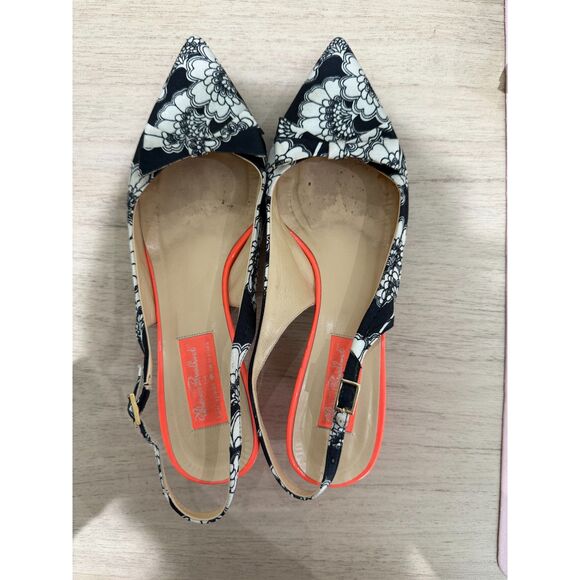 kate spade Shoes - Florence Broadhurst for Kate Spade Kitten Point Toe Bow Heels - VGUC, Sz 8